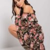 Dress-DHJ-SK-15015-2.73P-Black-Pink