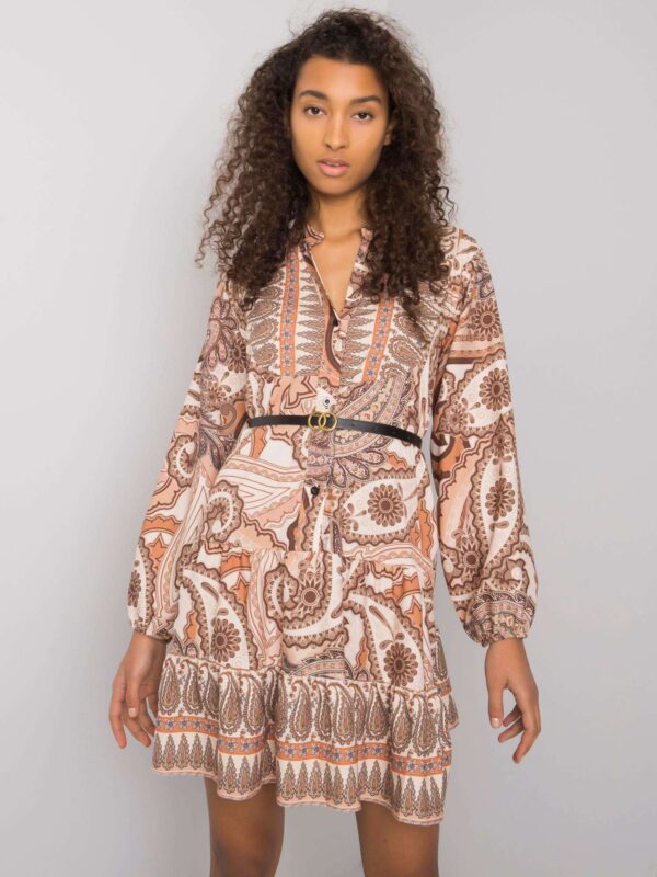 Dress-DHJ-SK-15053.61-beige