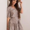 Dress-LK-SK-508147.56P-dark beige