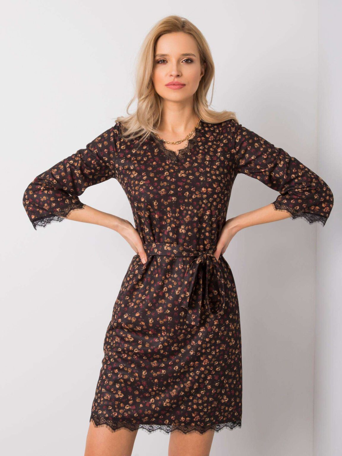Dress-LK-SK-508408.12X-black-beige