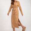 Dress-LK-SK-509227.83P-camel