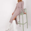 Dress-LK-SK-509447.75P-dark beige