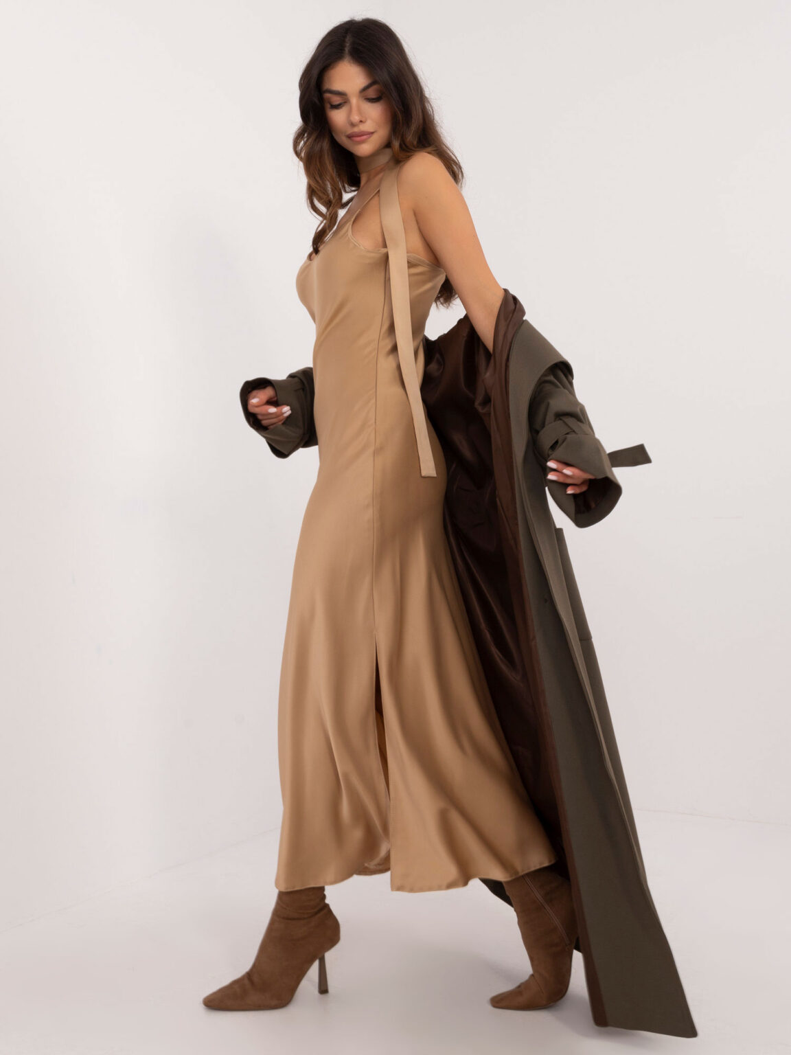 Dress-LK-SK-509715.51-camel