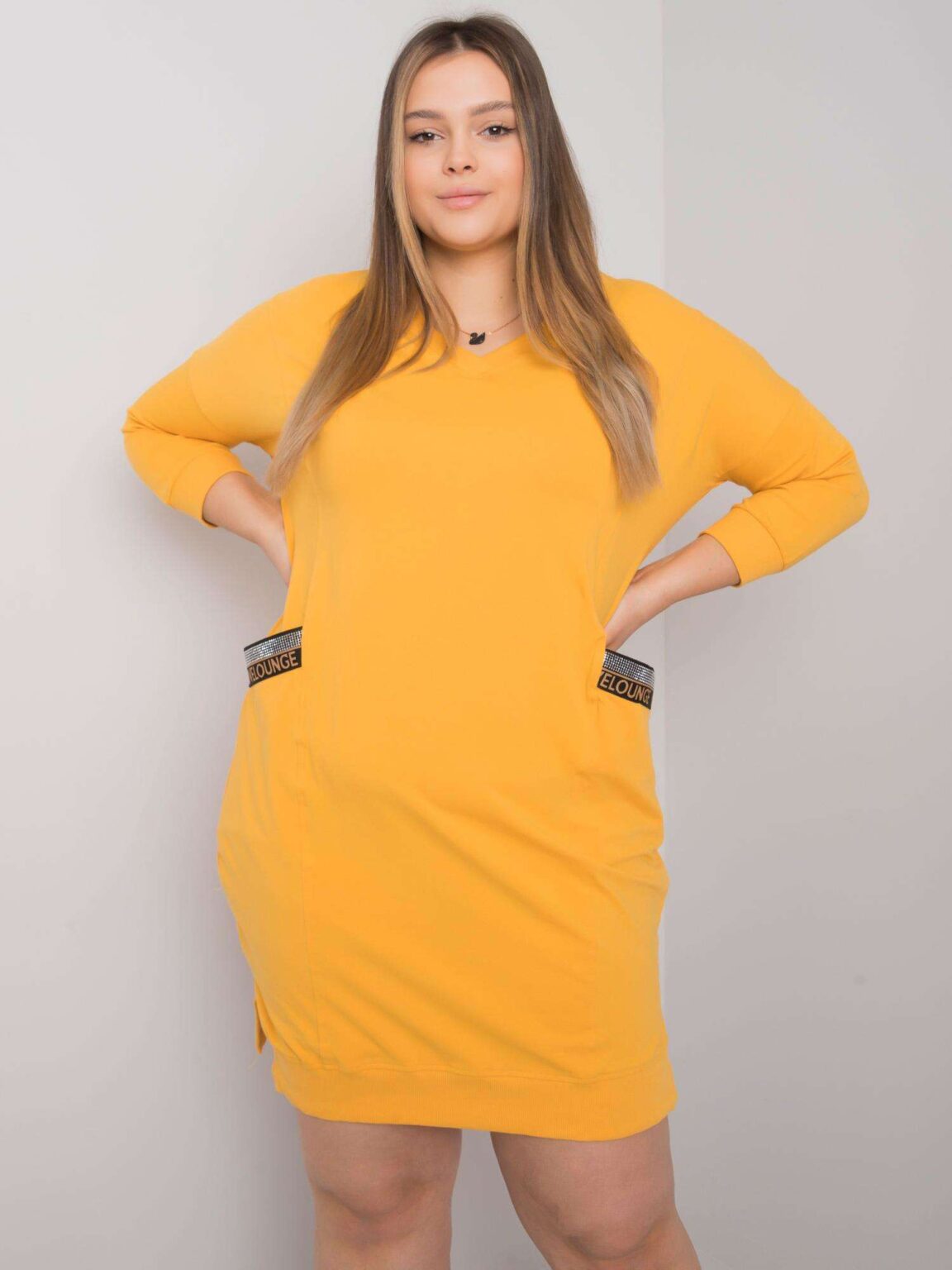 Dress-RV-SK-6836.55P-Dark Yellow