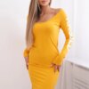 Dress Ragged mustard