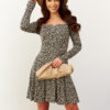 Dress black-beige By o la la cxp1169.black/ecru