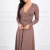 Dress cut below the bust