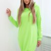 Dress off White Green Neon