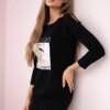 Dress with Dream black print