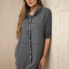 Dress with a graphite tie