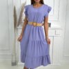 Dress with frills light pink