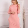 Dress with hood and pockets apricot