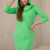 Dress with hood and pockets light green
