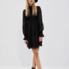 Dress with puffy sleeves