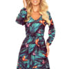 Dress with ruffle and Numoco print