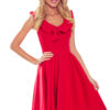 Dress with ruffles on the neckline Numoco