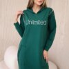 Dress with the inscription unlimited green