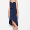 Dress with thin straps Katrus navy blue