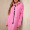 Dress with tie light pink