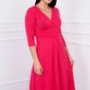 Dress with underbust neckline