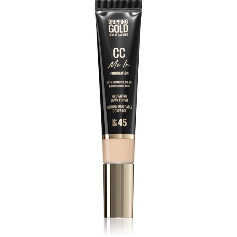 Dripping Gold CC Me In könnyű alapozó SPF 45 árnyalat 02 Fair 32 ml-Ár