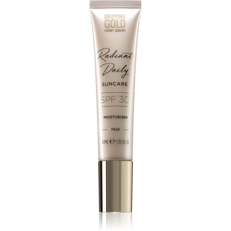Dripping Gold Luxury Tanning Daily Moisturiser hidratáló arckrém SPF 30 40 ml