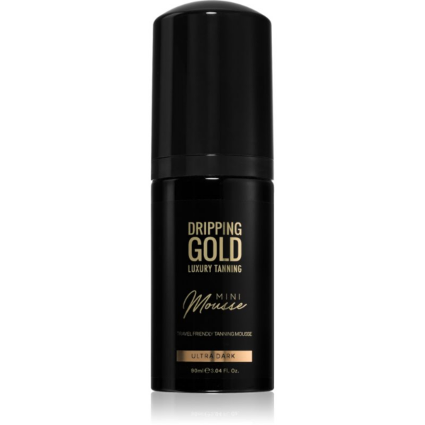 Dripping Gold Luxury Tanning Mini Mousse önbarnító hab arcra és testre árnyalat Ultra Dark 90