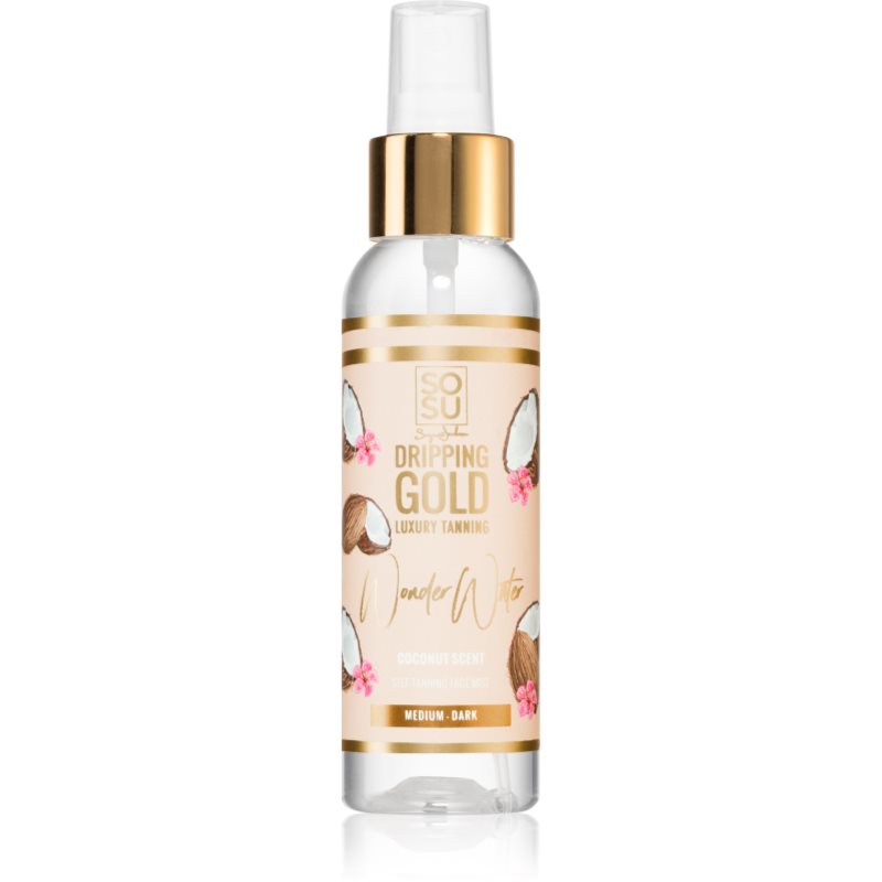Dripping Gold Wonder Water Coconut önbarnító permet az arcra Medium - Dark 100 ml-Ár