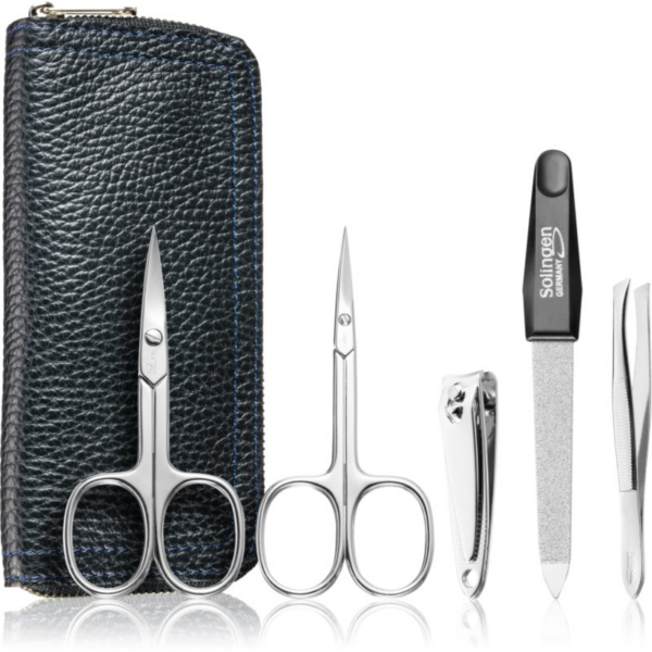 DuKaS Premium Line Solingen 1825 manikűröző szett + bőrtok uraknak