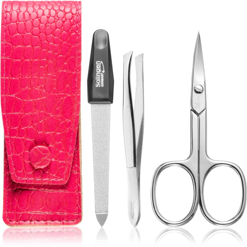 DuKaS Premium Line Solingen 892 utazó szett kozmetikumokra Pink Crocodile-Ár