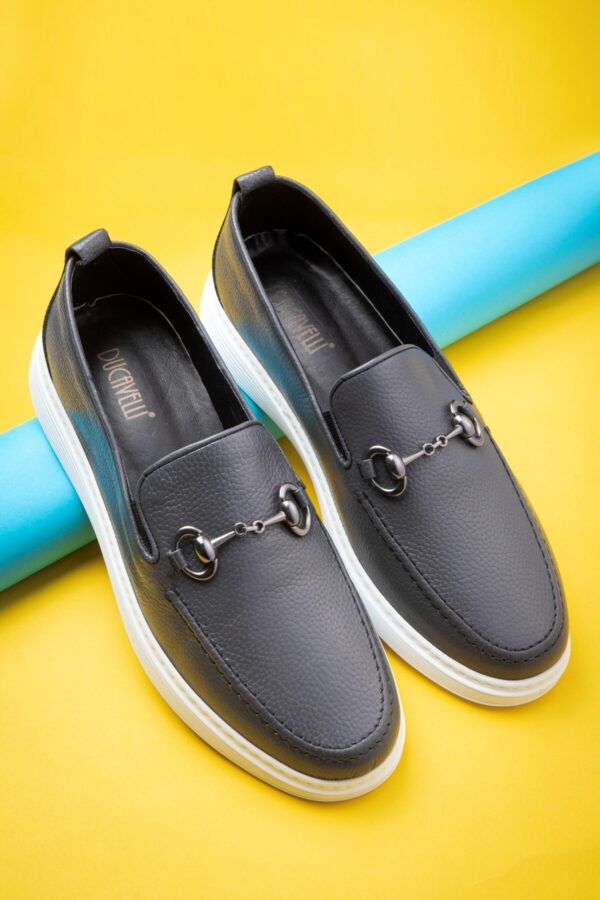 Ducavelli Anchor Genuine Leather Men's Casual Shoes