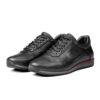 Ducavelli Lion Point Genuine Leather Plush Shearling Men's Casual Shoes Black.