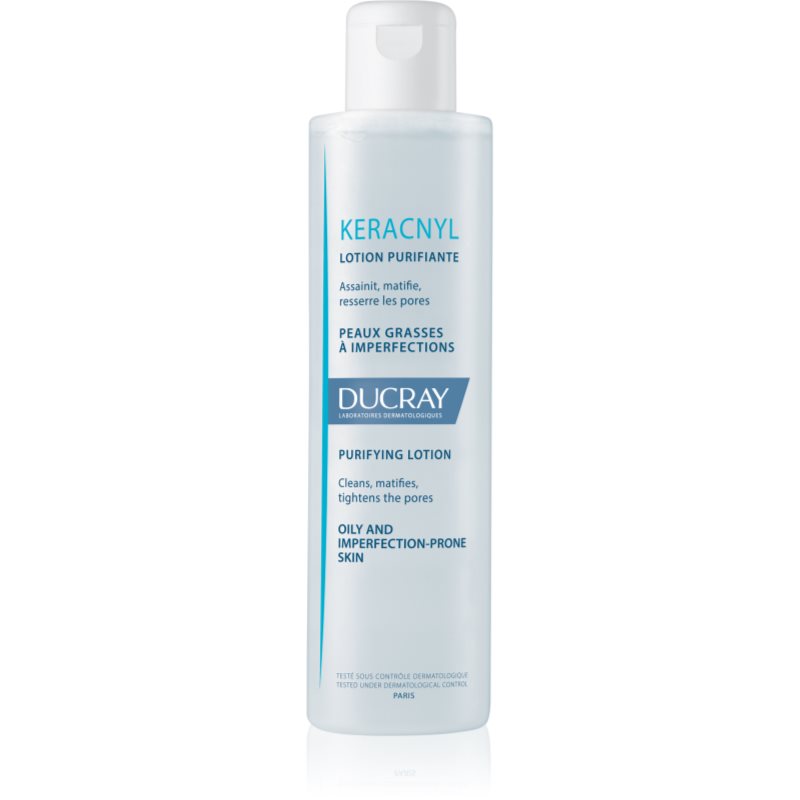 Ducray Keracnyl tisztító víz a zsíros és problémás bőrre 200 ml-Eredeti