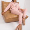 Dusty pink Alejandra high-waisted sweatshirt