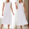 E2145 Dewberry Set of Two Women Dresses-WHITE-WHITE
