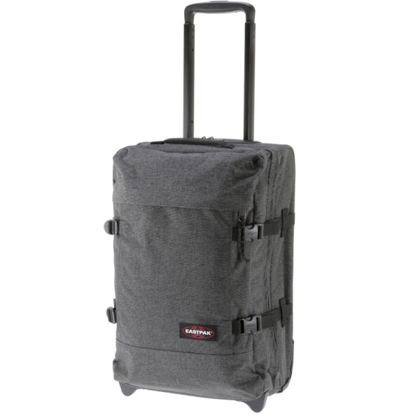 EASTPAK Gurulós bőröndök 'TRANVERZ S'  szürke / fekete melír