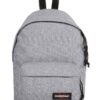 EASTPAK Hátizsák 'Orbit'  szürke melír / kárminvörös / fekete / fehér