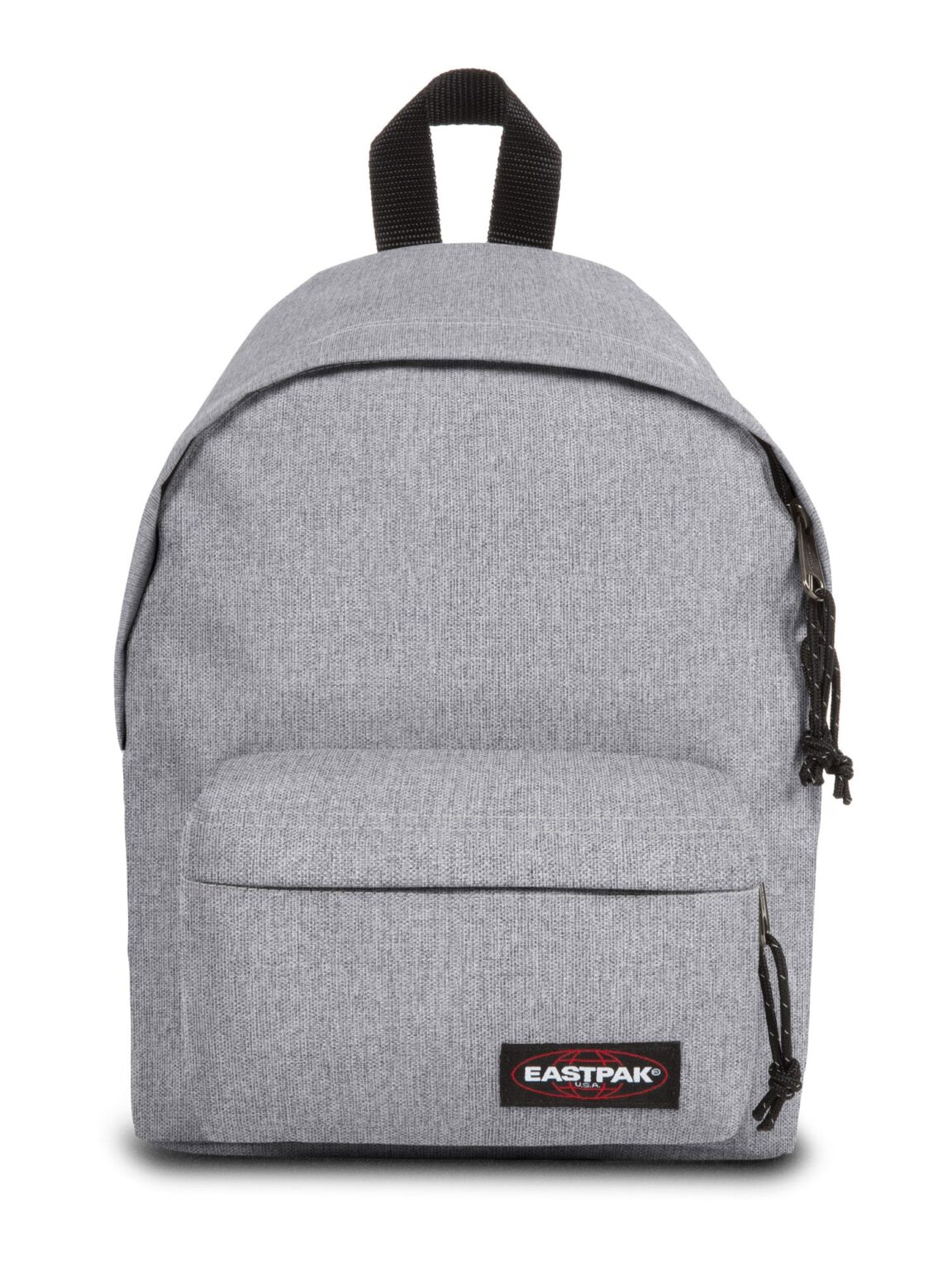 EASTPAK Hátizsák 'Orbit'  szürke melír / kárminvörös / fekete / fehér