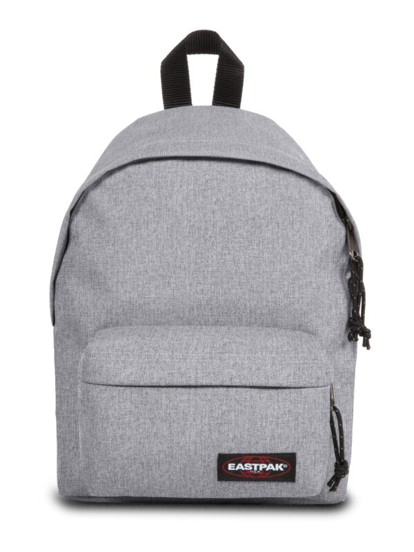EASTPAK Hátizsák 'Orbit'  szürke melír / kárminvörös / fekete / fehér