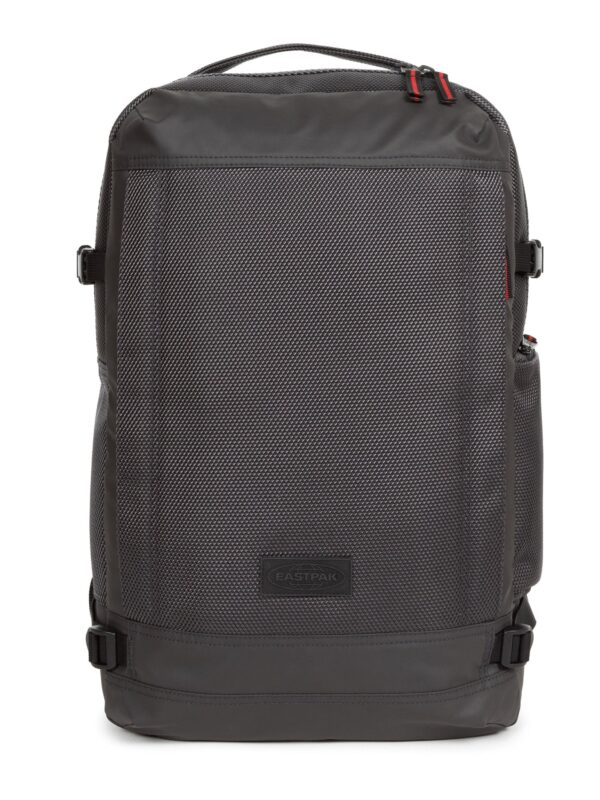 EASTPAK Hátizsák 'Tecum'  világosszürke / sötétszürke / piros-hu