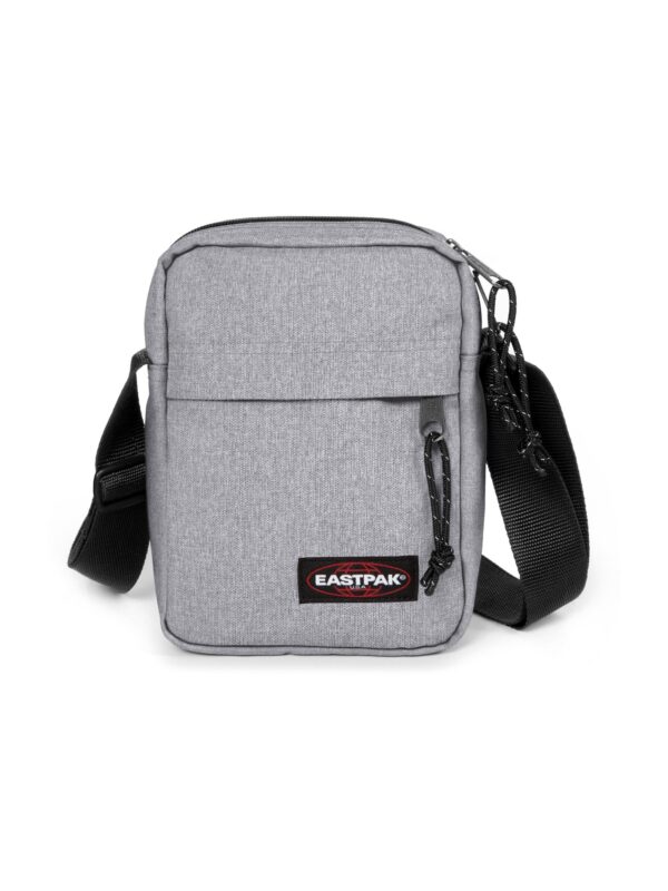 EASTPAK Válltáska 'The One'  szürke melír / burgundi vörös / fekete