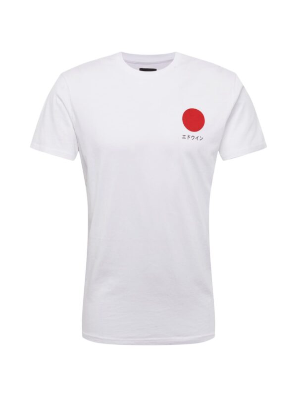 EDWIN Póló 'Japanese Sun'  piros / fekete / fehér