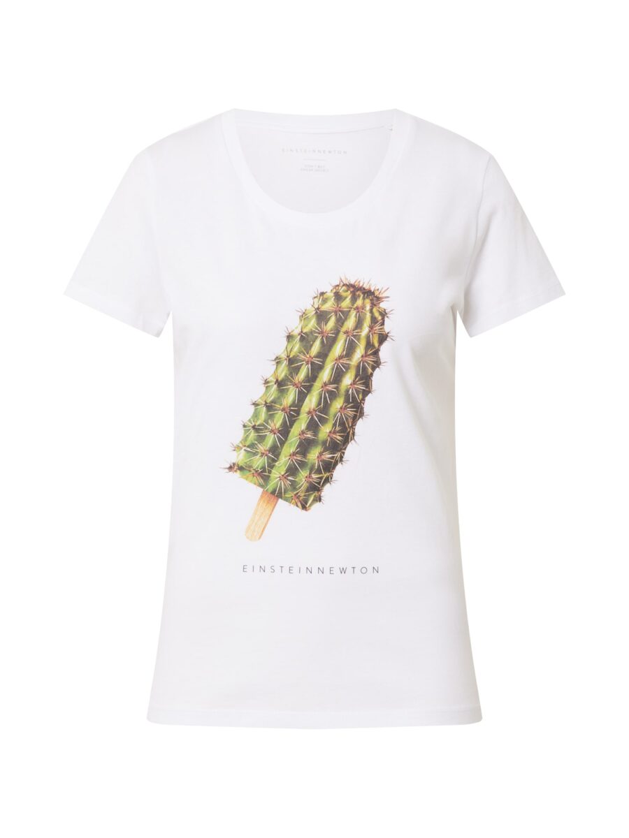 EINSTEIN & NEWTON Póló 'Cactus Ice'  vegyes színek / fehér-hu