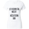 EINSTEIN & NEWTON Póló 'Ich Kann Da Nicht…'  fekete / fehér-hu