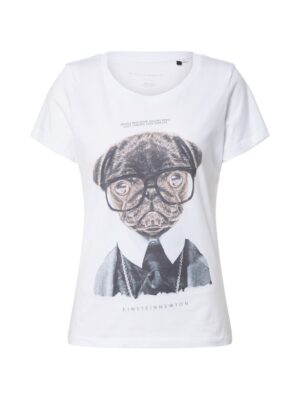 EINSTEIN & NEWTON Póló 'Jogging Pants'  barna / fekete / fehér