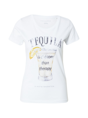 EINSTEIN & NEWTON Póló 'Tequila Theraphy'  sárga / szürke / fehér-Hungary