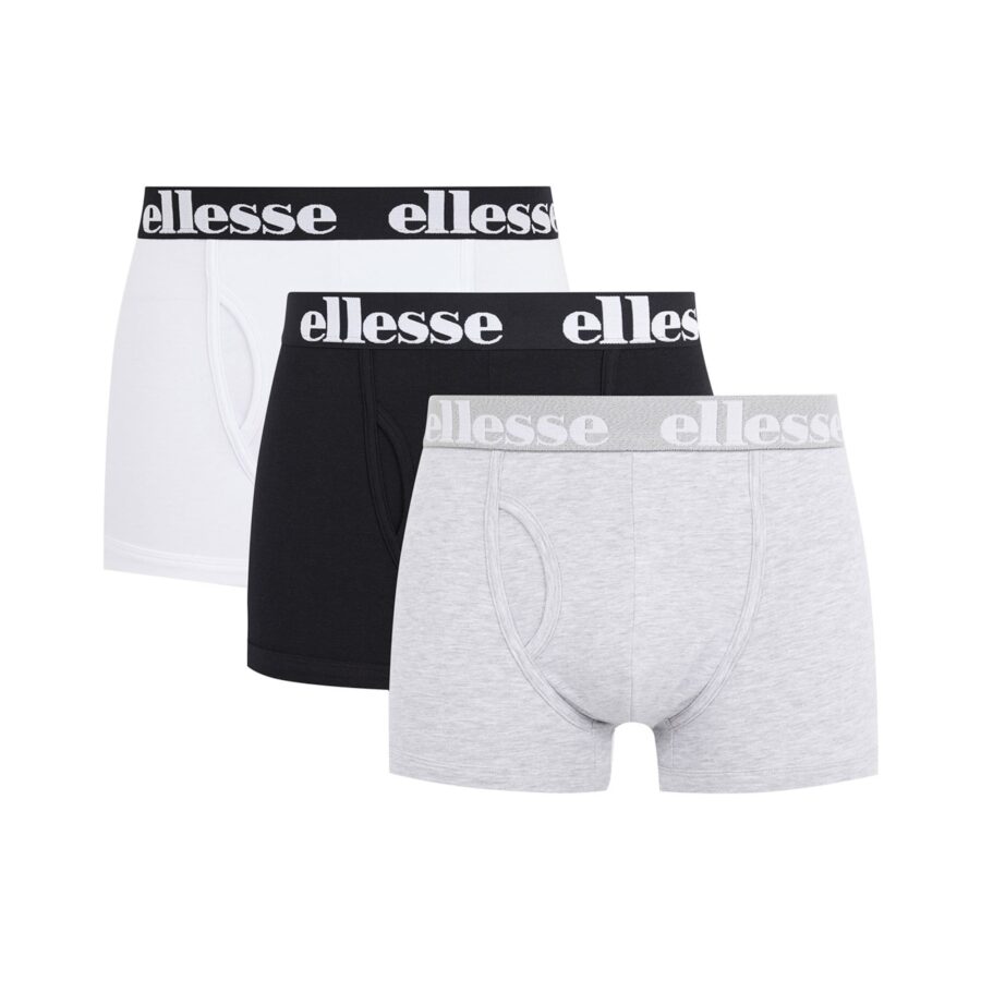 ELLESSE Boxeralsók  szürke / fekete / fehér