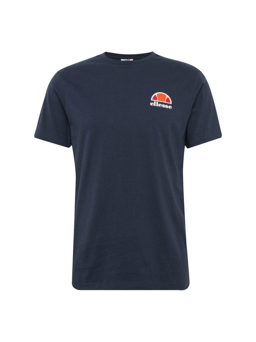 ELLESSE Póló 'Canaletto'  sötétkék / sötét narancssárga / tűzpiros / fehér
