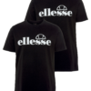 ELLESSE Póló 'Fuenti'  fekete / fehér-Hungary