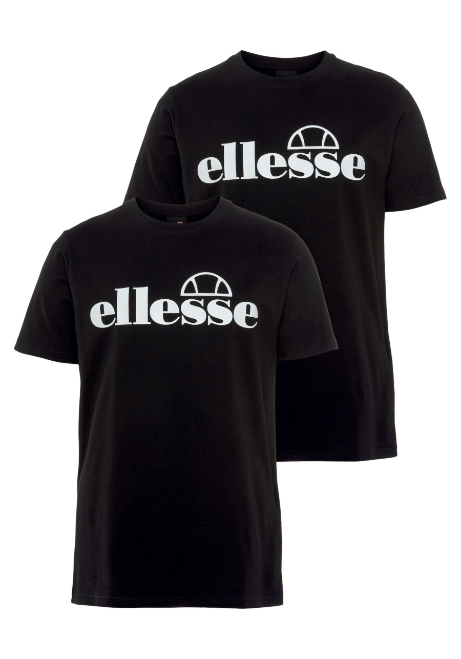 ELLESSE Póló 'Fuenti'  fekete / fehér-Hungary